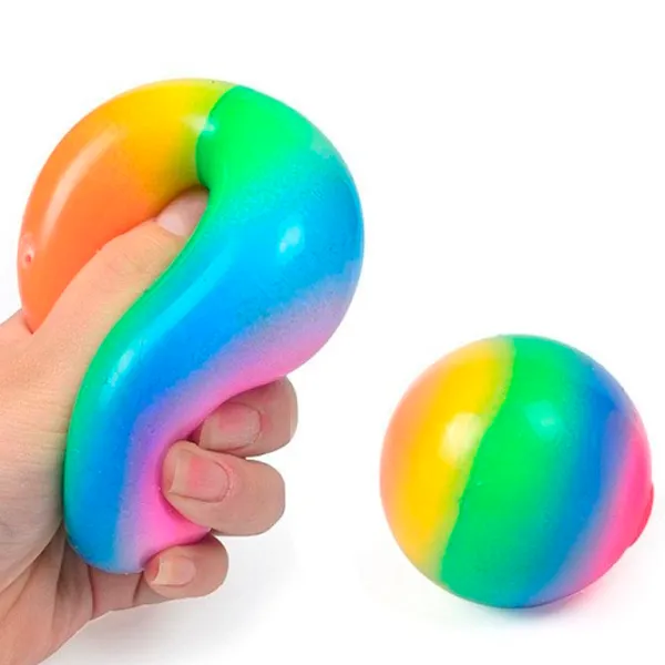 Jucărie antistres Essa Toys Squishy Rainbow Ball Multicolor / 3+ photo 2