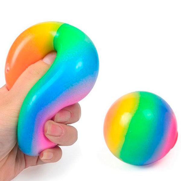 Jucărie antistres Essa Toys Squishy Rainbow Ball Multicolor / 3+ photo 2