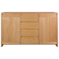 Комод Drewmax KD171 88 x 133 x 40см / Дерево / Разноцветный