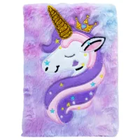 Блокнот New World Golden Unicorn Пурпурный / A5