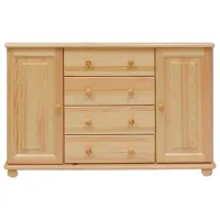 Комод Drewmax KD122 78 x 118 x 47см / Дерево / Разноцветный