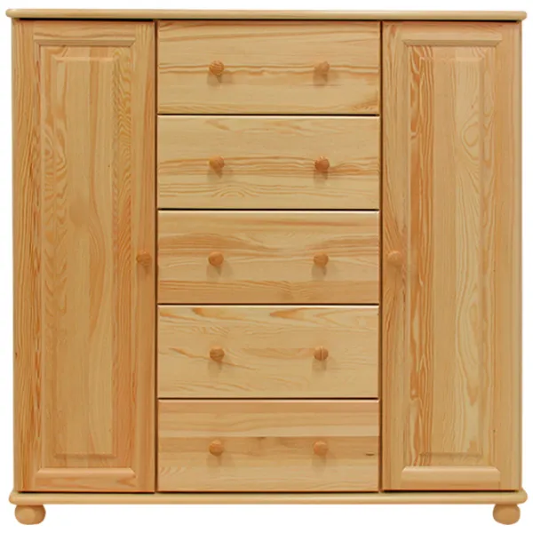 Комод Drewmax KD125 122 x 118 x 47см / Дерево / Разноцветный photo 1