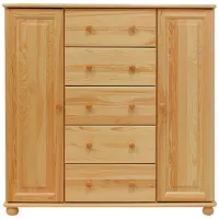 Comodă Drewmax KD125 122 x 118 x 47 / Lemn / Multicolor