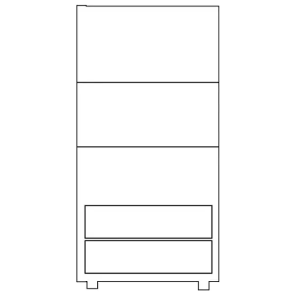 Комод Drewmax KD127 138 x 90 x 42см / Дерево / Разноцветный photo 2