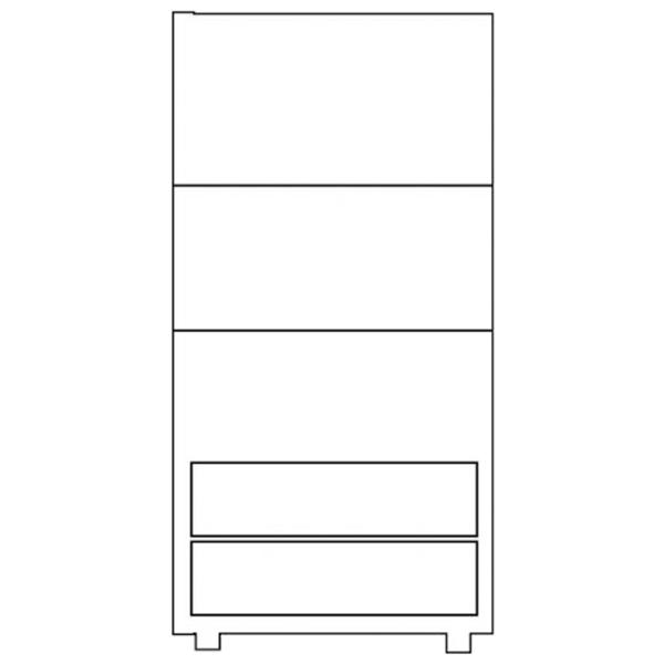 Комод Drewmax KD127 138 x 90 x 42см / Дерево / Разноцветный photo 2