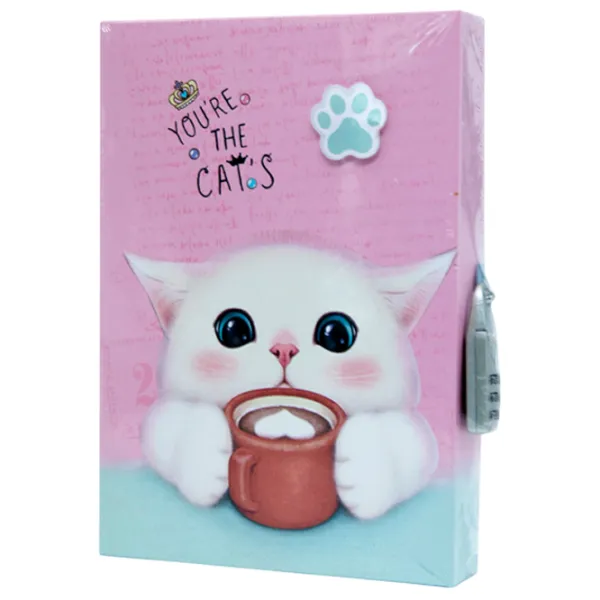 Carnet de notițe New World Cats Pink / A6 photo 1 Carnet de notițe New World Cats Pink / A6 photo 1