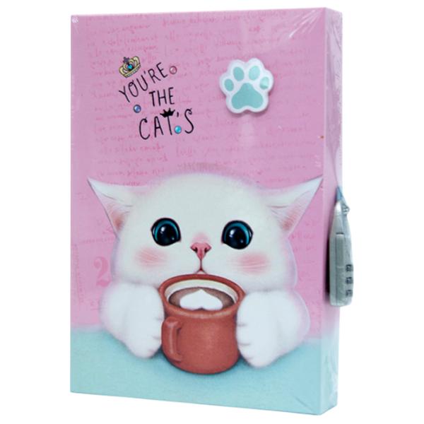 Carnet de notițe New World Cats Pink / A6 photo 1 Carnet de notițe New World Cats Pink / A6 photo 1
