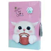 Блокнот New World Cats Розовый / A6