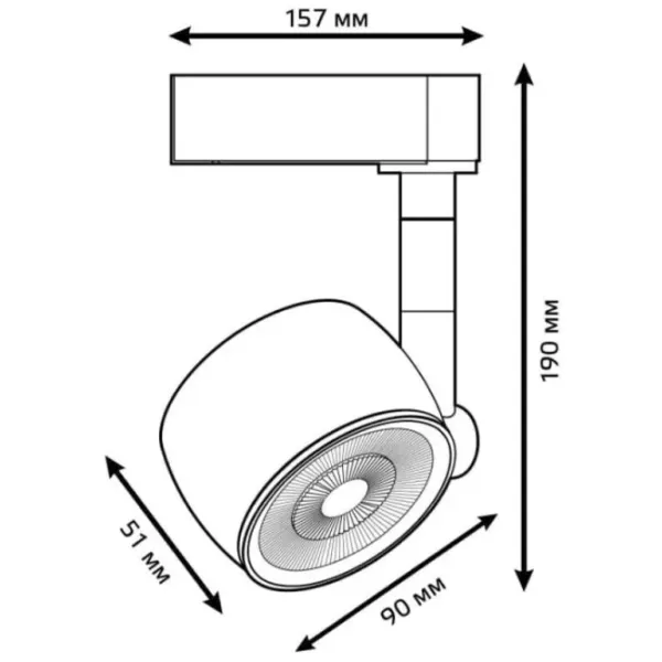 Corp de iluminat LED GAUSS TR 054 12 W /  photo 2