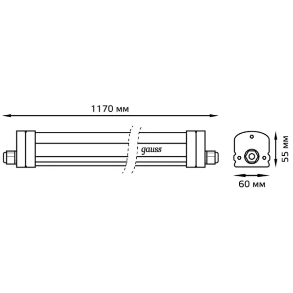 Corp de iluminat LED GAUSS Universal 36 W /  photo 4