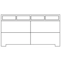 Комод Drewmax KD165 92 x 165 x 42см / Дерево / Разноцветный photo 2