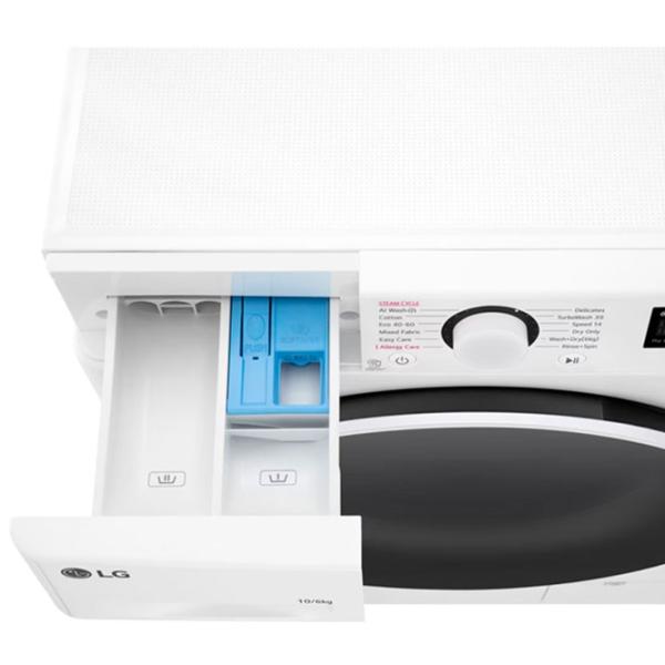 Mașină de spălat cu uscător LG F4DR510S0W 10 kg / 1400 rpm / White photo 16