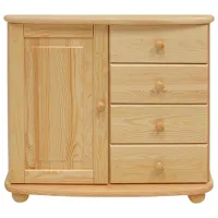 Комод Drewmax KD140 85 x 140 x 42см / Дерево / Разноцветный