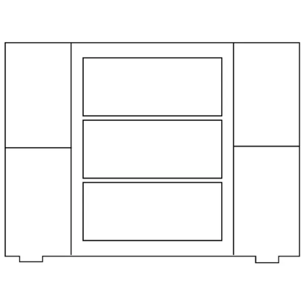 Комод Drewmax KD135 78 x 100 x 47см / Дерево / Разноцветный photo 2 Комод Drewmax KD135 78 x 100 x 47см / Дерево / Разноцветный photo 2