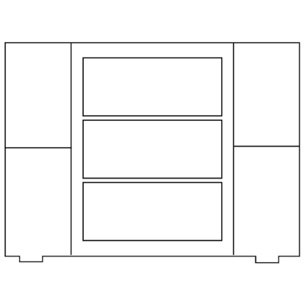 Комод Drewmax KD135 78 x 100 x 47см / Дерево / Разноцветный photo 2 Комод Drewmax KD135 78 x 100 x 47см / Дерево / Разноцветный photo 2