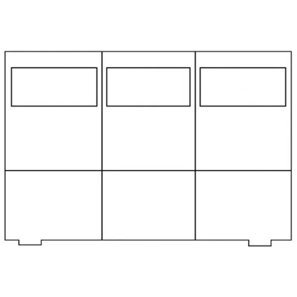 Комод Drewmax KD138 76 x 125 x 42см / Дерево / Разноцветный photo 2