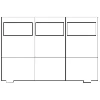 Комод Drewmax KD138 76 x 125 x 42см / Дерево / Разноцветный photo 2
