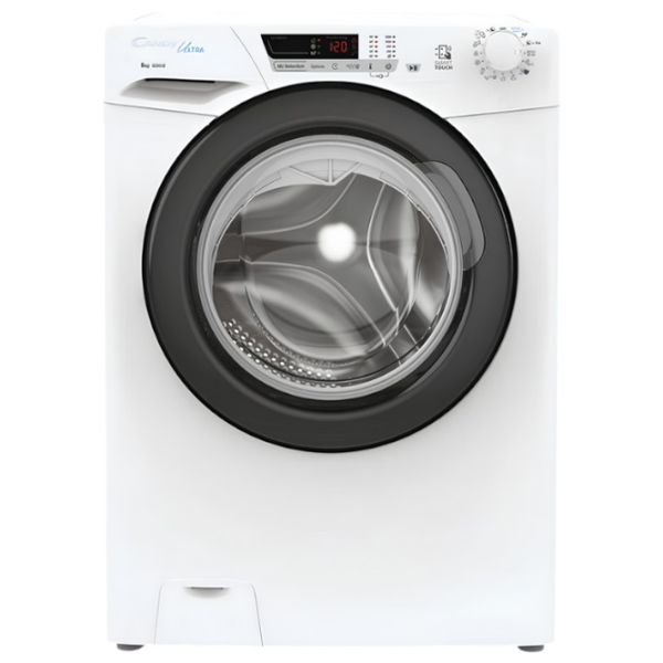 Mașină de spălat Candy HCU1282DWB4/1-S 8 kg / 1200 rpm / White photo 1