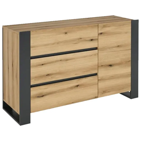 Comodă Magnus Combo C22 78.8 x 130 x 42.1 / LPAL / Oak - Graphite photo 1 Comodă Magnus Combo C22 78.8 x 130 x 42.1 / LPAL / Oak - Graphite photo 1