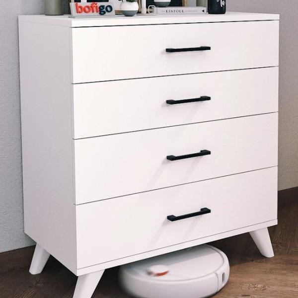 Comodă Nex Home 27-02-01 86.4 x 76 x 44.2 / PAL / Alb photo 3