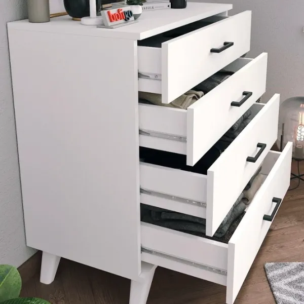 Comodă Nex Home 27-02-01 86.4 x 76 x 44.2 / PAL / Alb photo 5