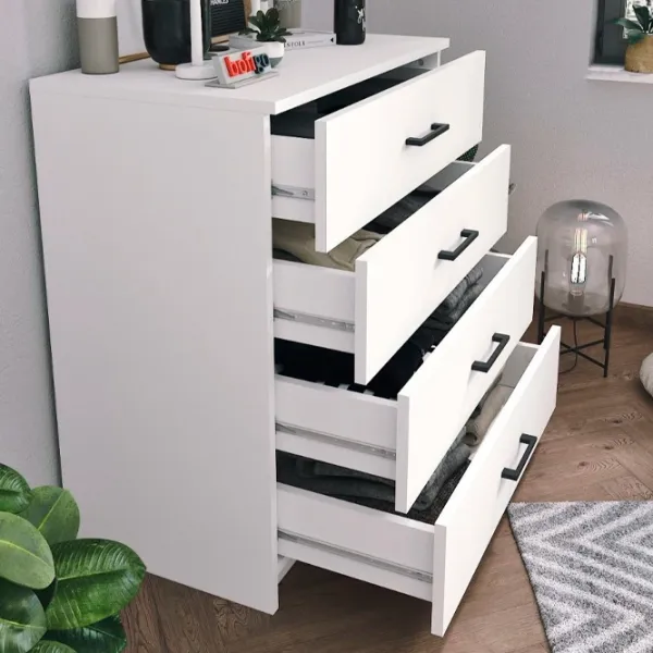 Comodă Nex Home 27-01-01 85 x 76 x 44.2 / PAL / Alb photo 5