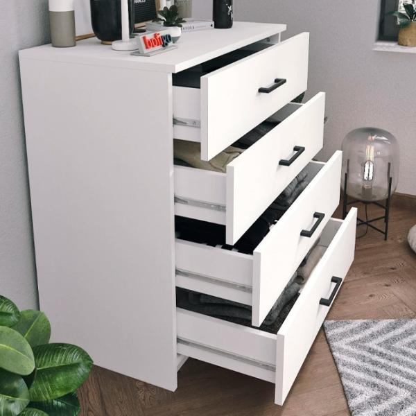 Comodă Nex Home 27-01-01 85 x 76 x 44.2 / PAL / Alb photo 5