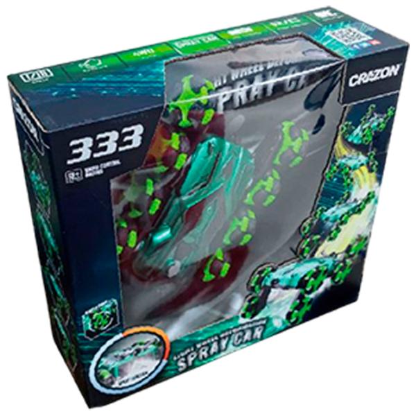 Mașină Crazon Eight-Wheels Drift Car with Smoking 57401 12 km/h / 2.4 GHz / Black Green photo 3