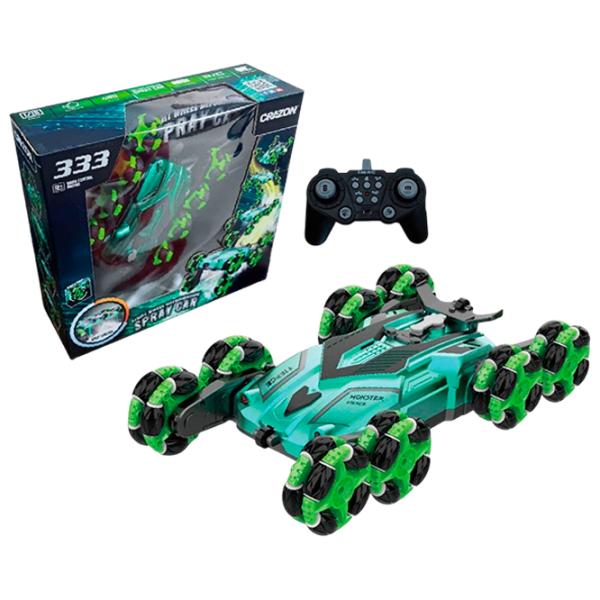 Mașină Crazon Eight-Wheels Drift Car with Smoking 57401 12 km/h / 2.4 GHz / Black Green photo 5