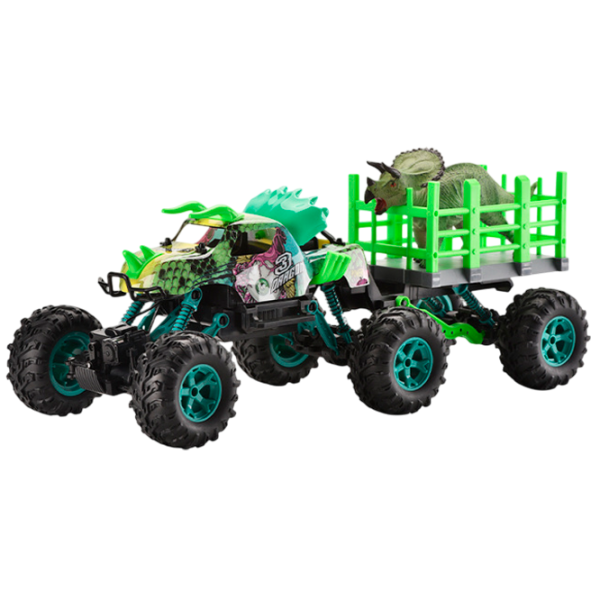 Mașină Crazon Dinosaur Truck 57402 20 km/h / 2.4 GHz / Black Green photo 1 Mașină Crazon Dinosaur Truck 57402 20 km/h / 2.4 GHz / Black Green photo 1