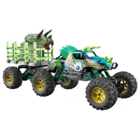 Mașină Crazon Dinosaur Truck 57402 20 km/h / 2.4 GHz / Black Green photo 4