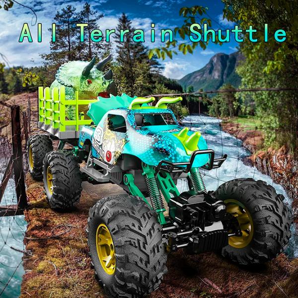 Mașină Crazon Dinosaur Truck 57402 20 km/h / 2.4 GHz / Black Green photo 5 Mașină Crazon Dinosaur Truck 57402 20 km/h / 2.4 GHz / Black Green photo 5