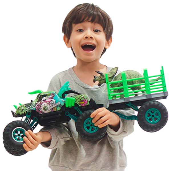 Mașină Crazon Dinosaur Truck 57402 20 km/h / 2.4 GHz / Black Green photo 8 Mașină Crazon Dinosaur Truck 57402 20 km/h / 2.4 GHz / Black Green photo 8