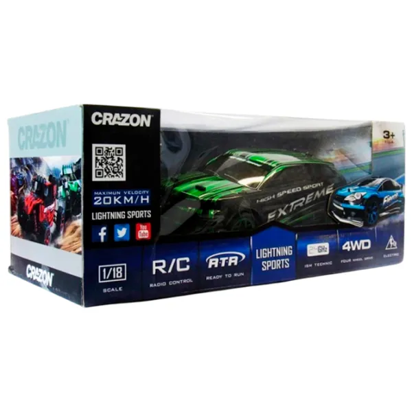 Mașină Crazon High Speed Off Road Car 57403 20 km/h / 2.4 GHz / White Green photo 5 Mașină Crazon High Speed Off Road Car 57403 20 km/h / 2.4 GHz / White Green photo 5