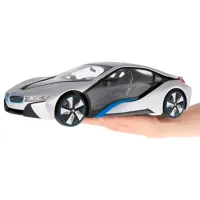 Mașină Rastar BMW i8 50536 10 km/h / 2.4 GHz / Black White photo 6