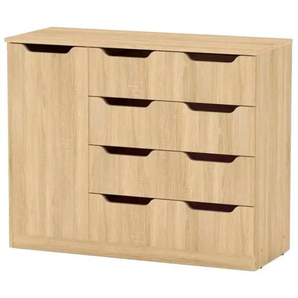Comodă KompaniT 4+1М 84.9 x 105.4 x 42.5 / LPAL / Somona Oak photo 1