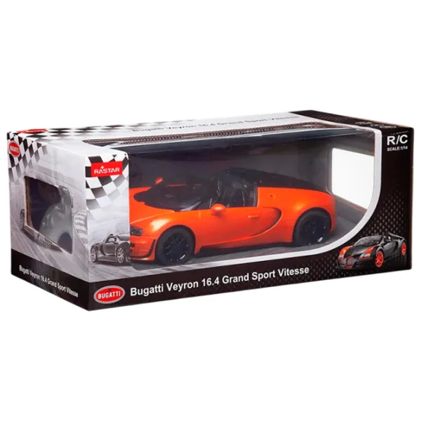 Mașină Rastar Bugatti Grand Sport Vitesse 58201 9 km/h / / Black Orange photo 6 Mașină Rastar Bugatti Grand Sport Vitesse 58201 9 km/h / / Black Orange photo 6