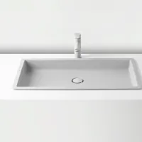 Умывальник Aquatoria MB-L-0105 Прямоугольная / Врезной / Серый photo 2