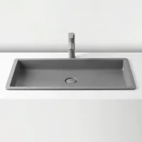 Lavoar Aquatoria MB-L-0105 Dreptunghiulară / Încastrabil / Gray photo 2