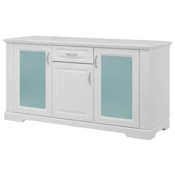 Comodă Alfa Mobila Alexandria  80 x 150 x 50 / MDF / White wood photo 1