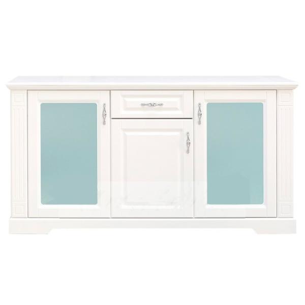 Comodă Alfa Mobila Alexandria  80 x 150 x 50 / MDF / White wood photo 2