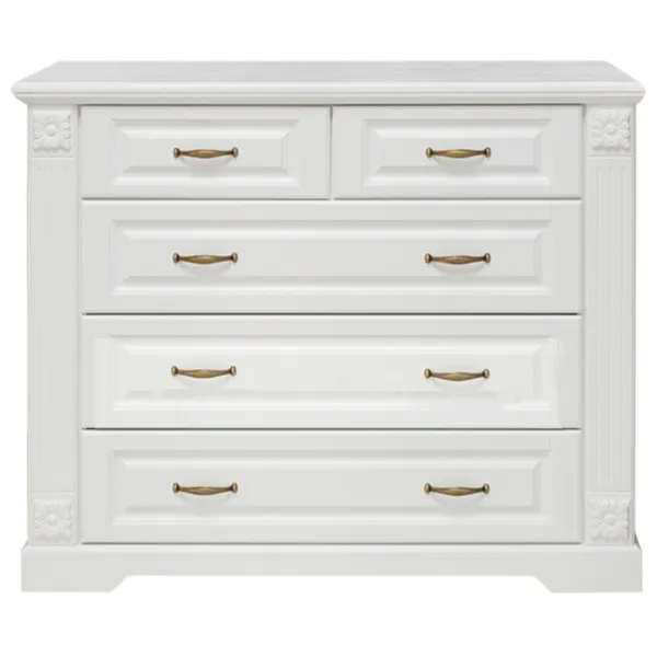 Comodă Alfa Mobila Perla 90 x 107 x 50 / MDF / White wood photo 1