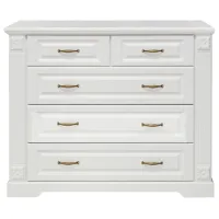 Комод Alfa Mobila Perla 90 x 107 x 50см / МДФ / Белое дерево