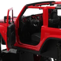 Mașină Rastar JEEP Wrangler JL with Big foot design 27066 8 km/h / 2.4 GHz / Black Red photo 2