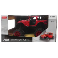 Mașină Rastar JEEP Wrangler JL with Big foot design 27066 8 km/h / 2.4 GHz / Black Red photo 4