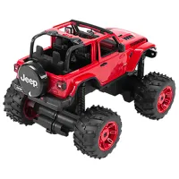 Mașină Rastar JEEP Wrangler JL with Big foot design 27066 8 km/h / 2.4 GHz / Black Red photo 7