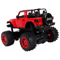 Mașină Rastar JEEP Wrangler JL with Big foot design 27066 8 km/h / 2.4 GHz / Black Red photo 9