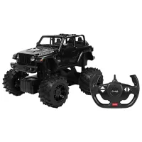 Mașină Rastar JEEP Wrangler JL with Big foot design 27067 8 km/h / 2.4 GHz / Gray Black photo 3