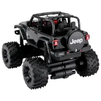 Mașină Rastar JEEP Wrangler JL with Big foot design 27067 8 km/h / 2.4 GHz / Gray Black photo 6