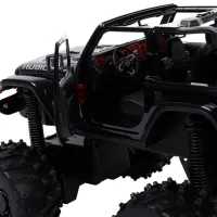 Mașină Rastar JEEP Wrangler JL with Big foot design 27067 8 km/h / 2.4 GHz / Gray Black photo 7